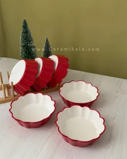 ظرف سرامیکی قرمز